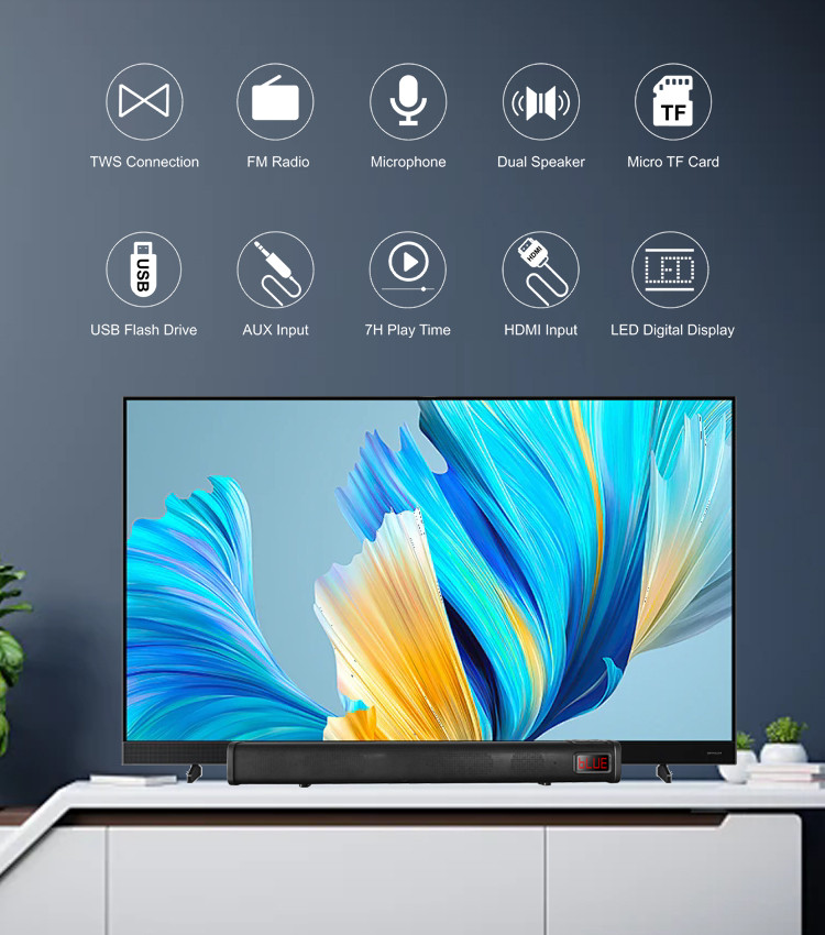 Jual KISONLI K16_S1 Speaker Bluetooth Portable TV Soundbar HDMI Support ...