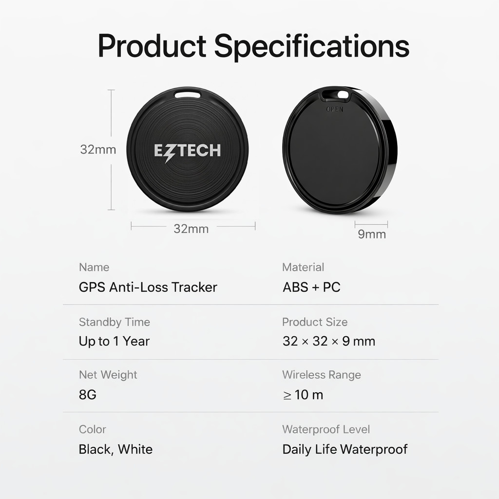 Jual [ IOS ANDROID 2 in 1 ] EZTECH Tag Support Apple Find My & Google ...