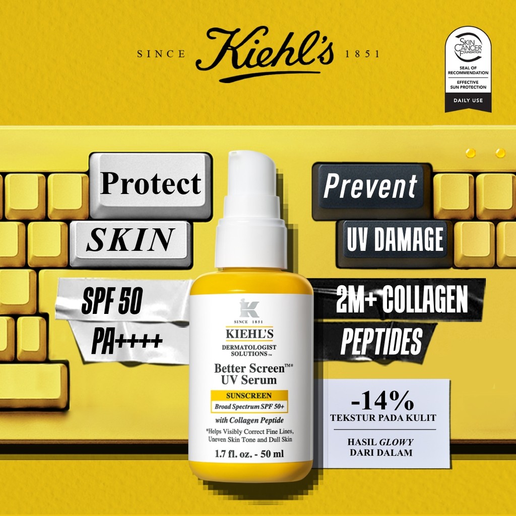 Jual Kiehl's Better Screen™ Collagen Sunscreen SPF 50+++ 50ML ...