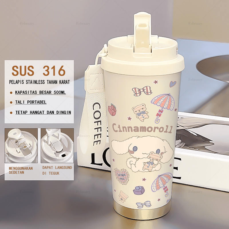 Jual Tumbler stainless 316 sus 500ML tumbler aesthetic viral lucu ...