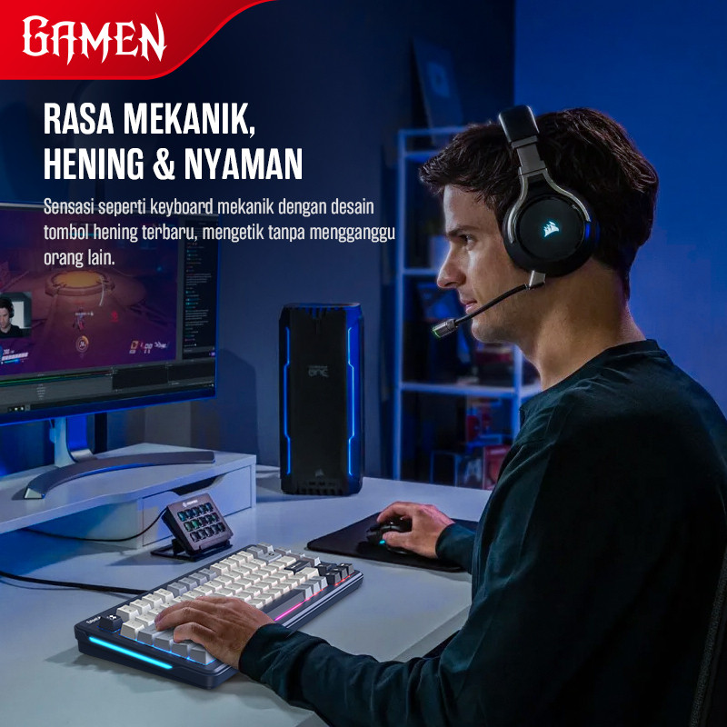 Jual [FAST SELLNG] GAMEN Keyboard Gaming GK210 Keyboard Mechanical ...