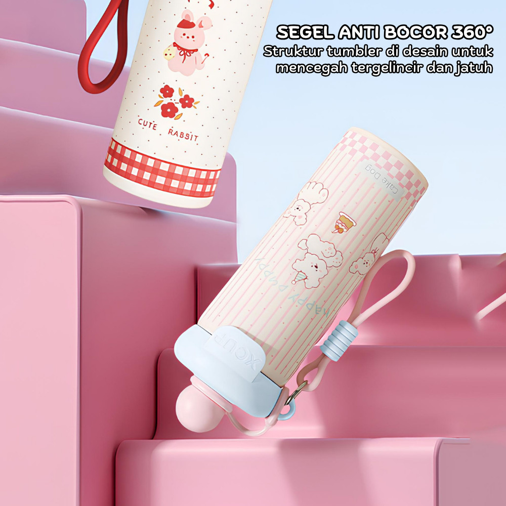 Jual JOYCOOK Botol Minum Stainless 600ml Xcup Cute Design Anti Bocor ...