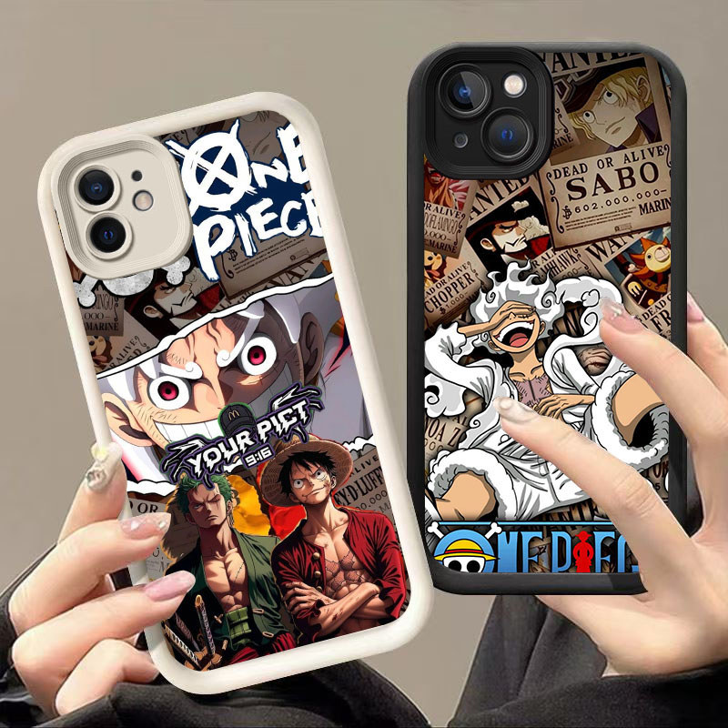 Jual MK-17 Luffy One Piece Shockproof Casing untuk Silikon hitam putih ...