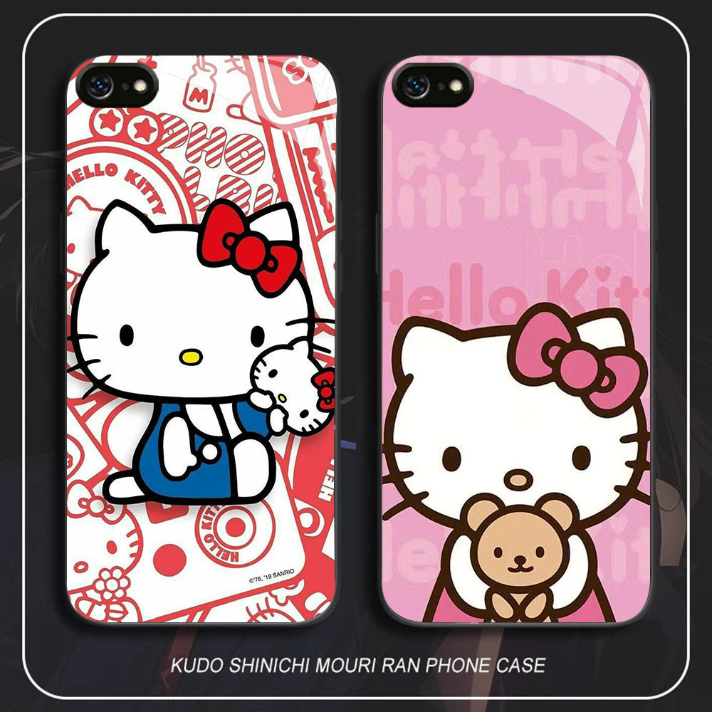 Jual BR-52 Hello Kitty HD Glass Casing untuk iPhone 6 6S 7 8 Plus SE X ...