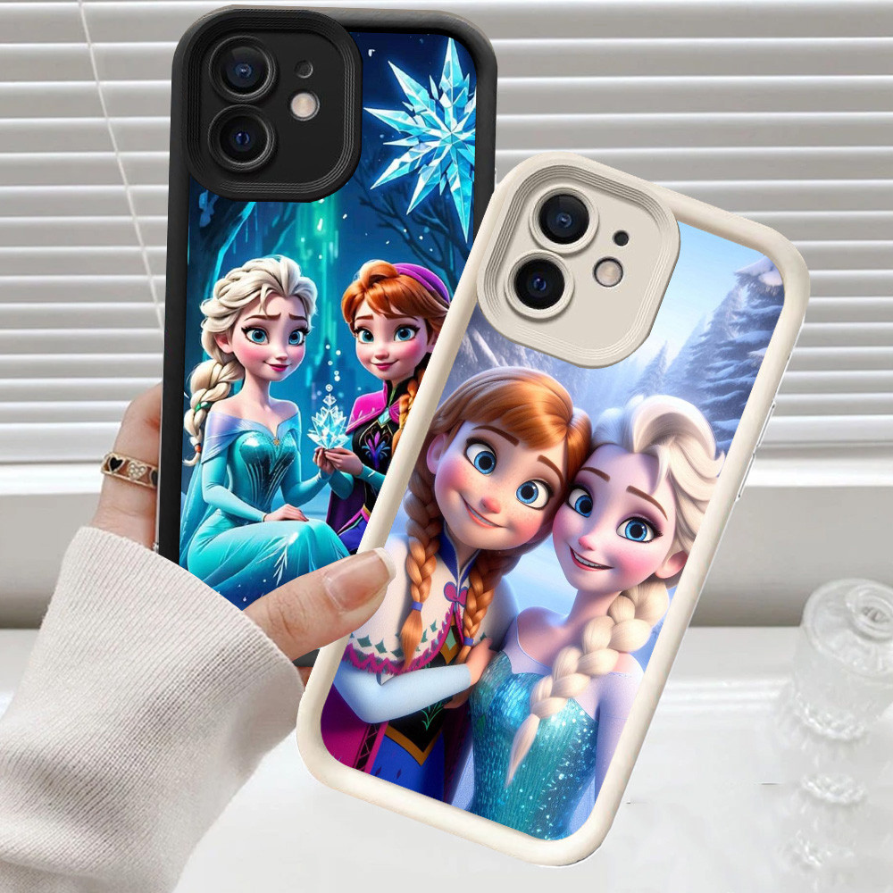 Jual CH41 Frozen Elsa and Anna Lembut Casing untuk iPhone 6 6s 11 12 ...