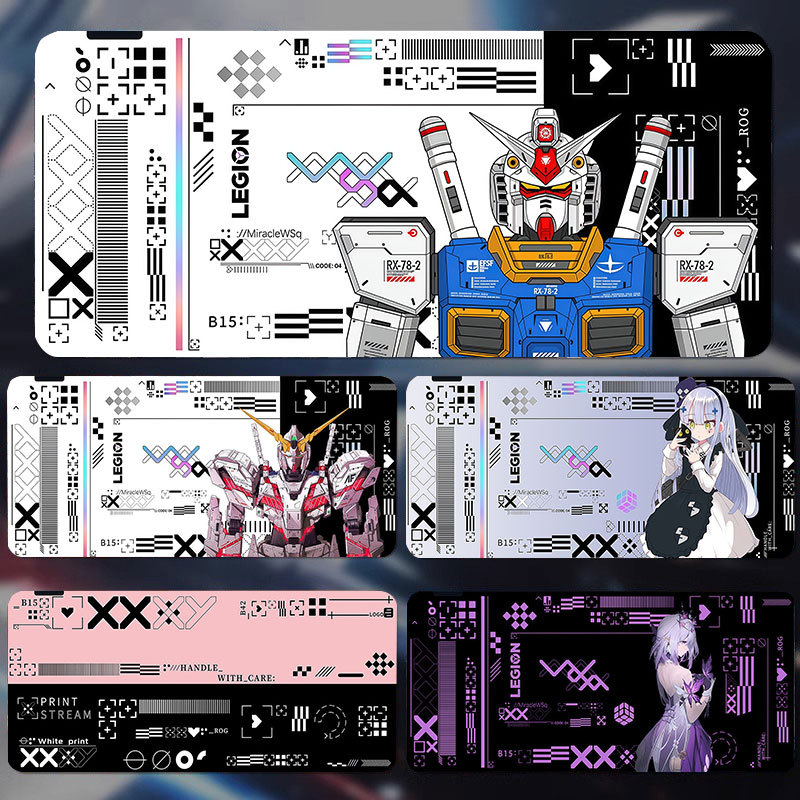 Jual Minimalist Tech Style Extra Large Mouse Pad Gundam-Themed Anti ...