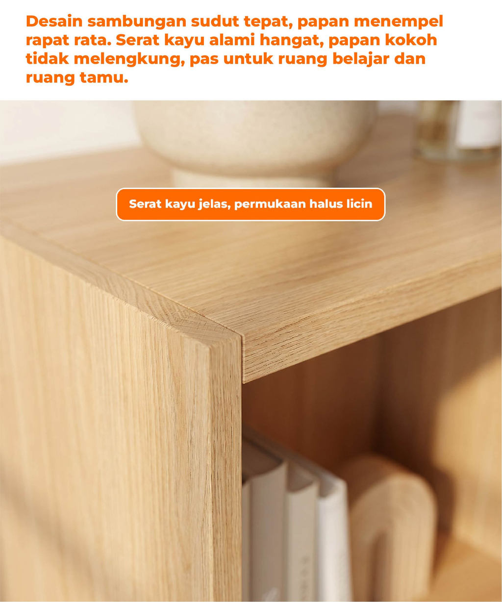 Jual Homedoki Surabaya- Rak Sudut Ruang Tamu/Lemari Buku/Rak ...