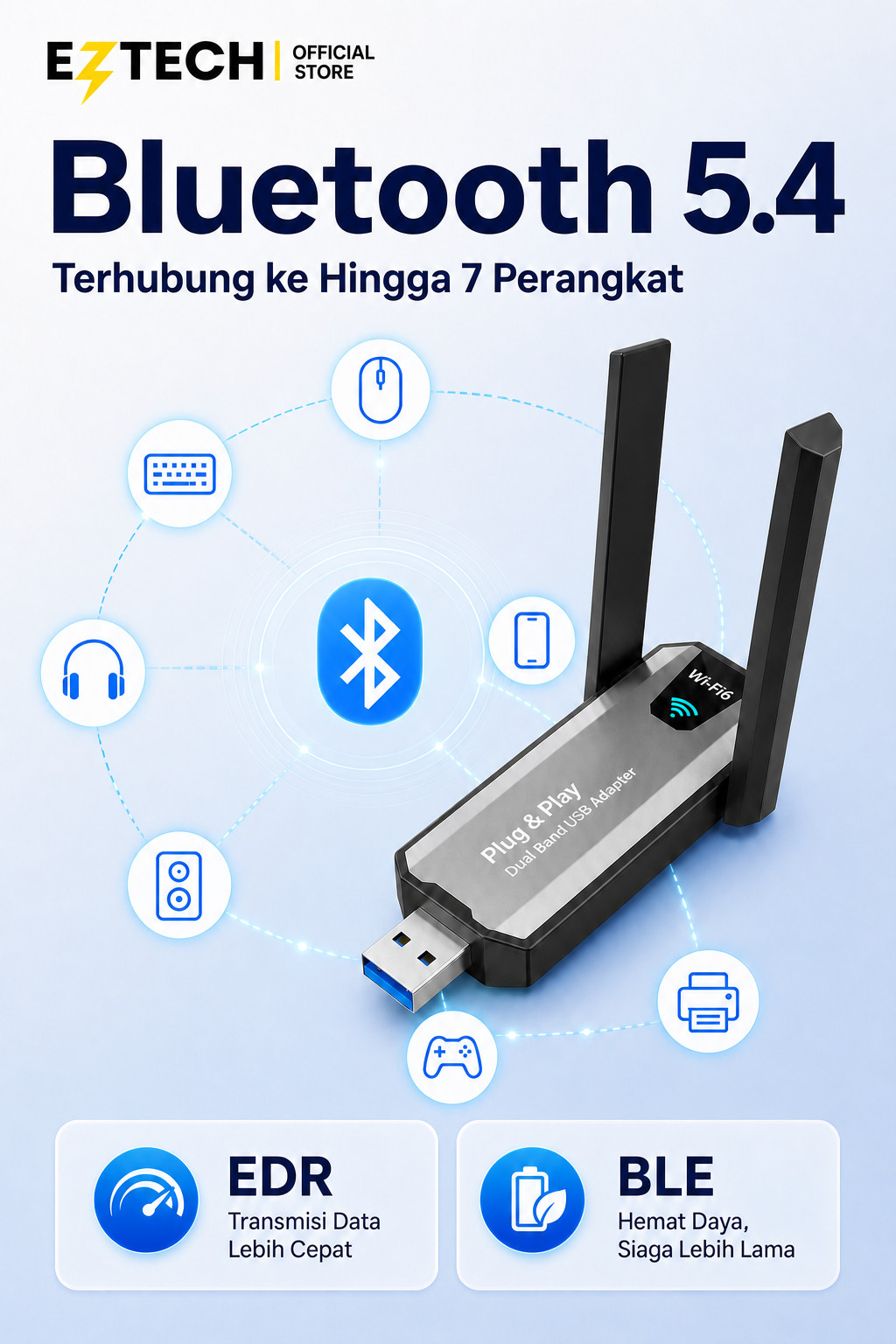 Jual AX900 Nano Wi-Fi 6 600 Mbps 2.4/5GHz Dual Band + Bluetooth 5.3 ...