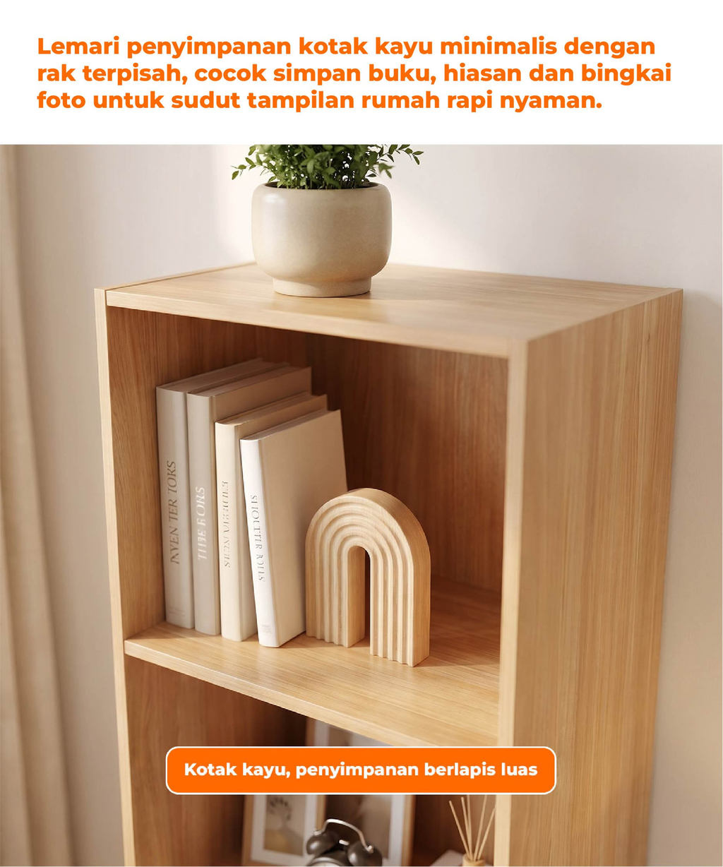 Jual Homedoki Surabaya- Rak Sudut Ruang Tamu/Lemari Buku/Rak ...