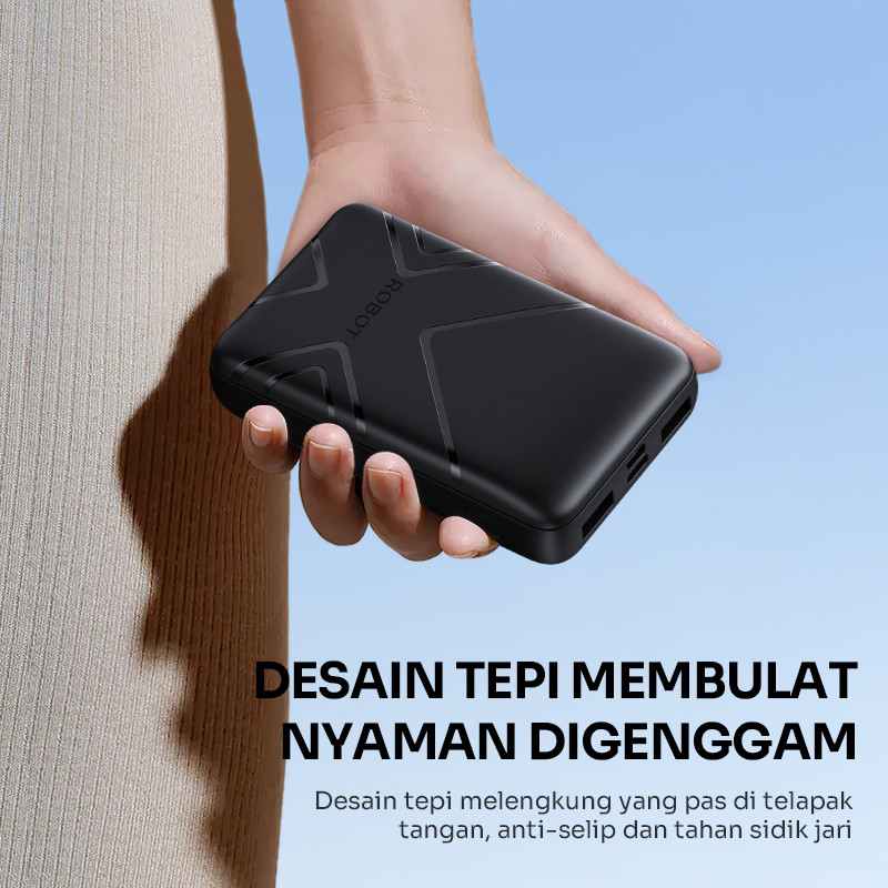 Jual ROBOT Powerbank Mini Fast Charging 10000mAh with Dual Port Type C ...