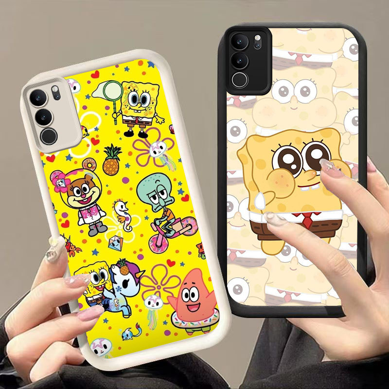 Jual HW-16 Humorous SpongeBob SquarePants Shockproof Silicone Casing ...