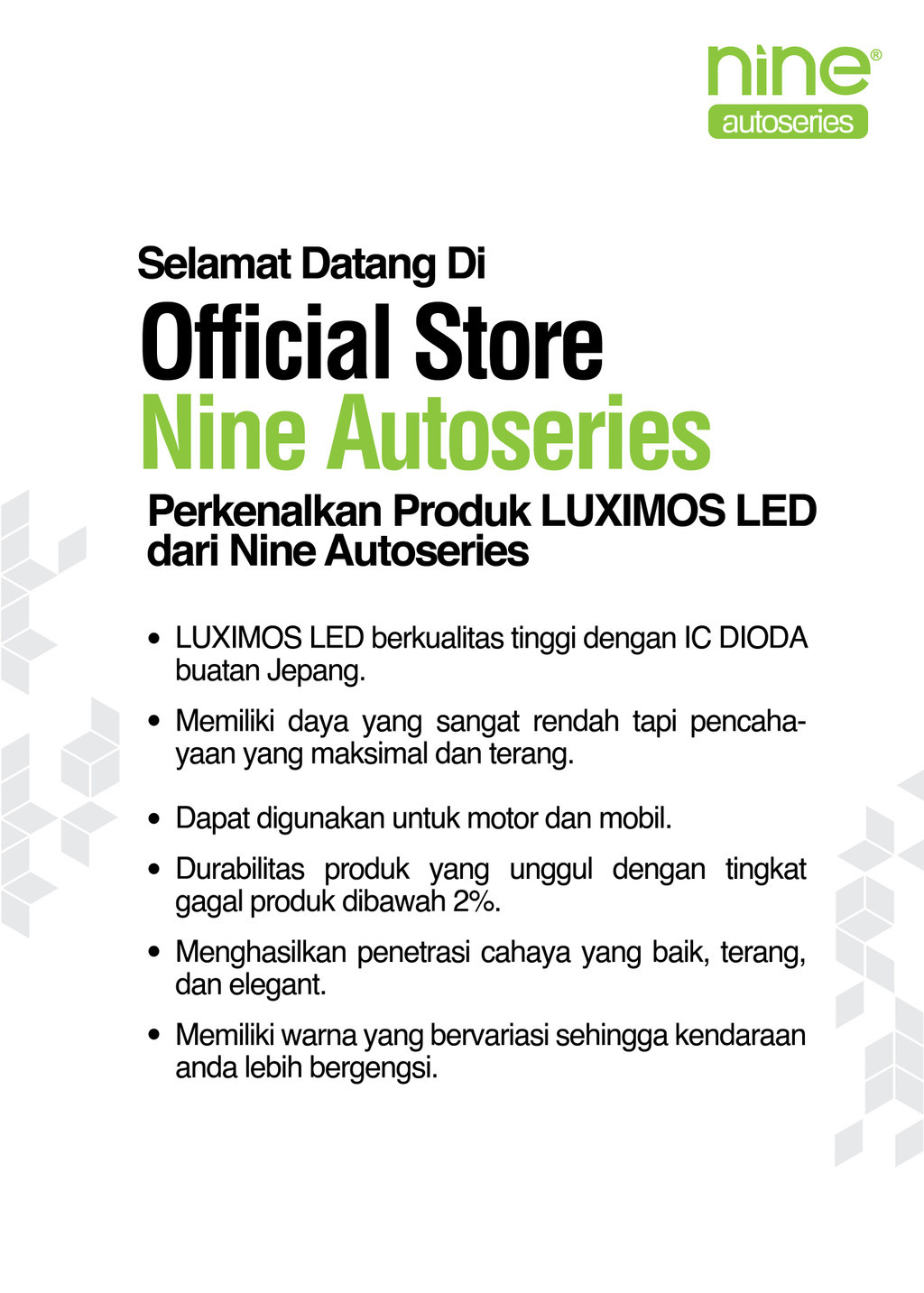 Jual LUXIMOS Biled Projector 60 Watt 3 Inch Projie Cutoff Super Terang ...