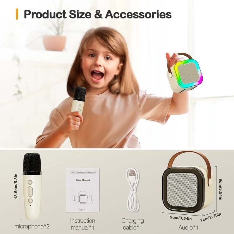 Jual K12 Mini Speaker Karaoke Bluetooth Wireless Portable With ...
