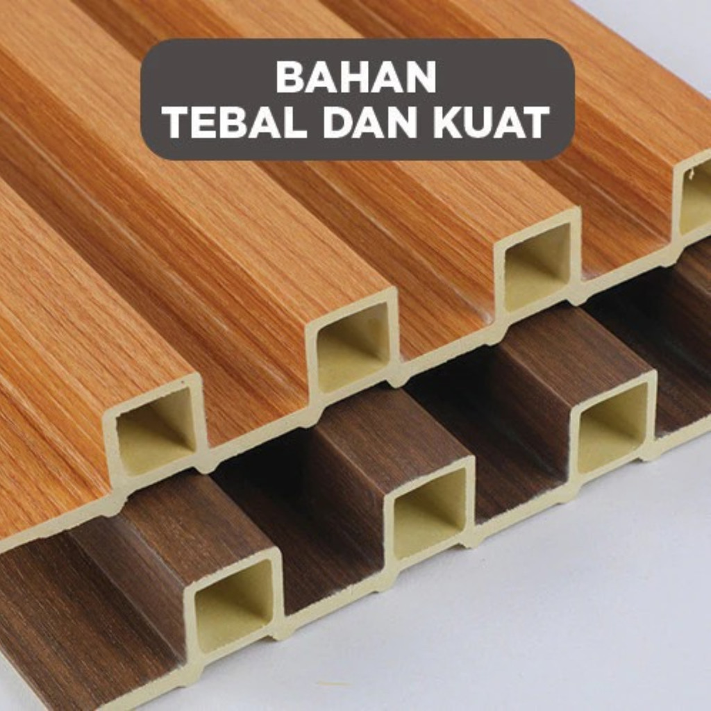 Jual WoodPanel PVC Wall Panel Dinding Motif Kayu 3D Wpc Panel Ukuran ...