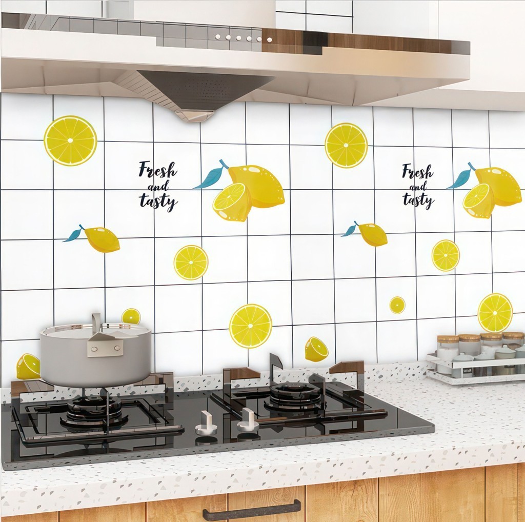 Jual Stiker Dapur Anti Air Anti Minyak Tahan Panas 60CM*5M Wallpaper ...