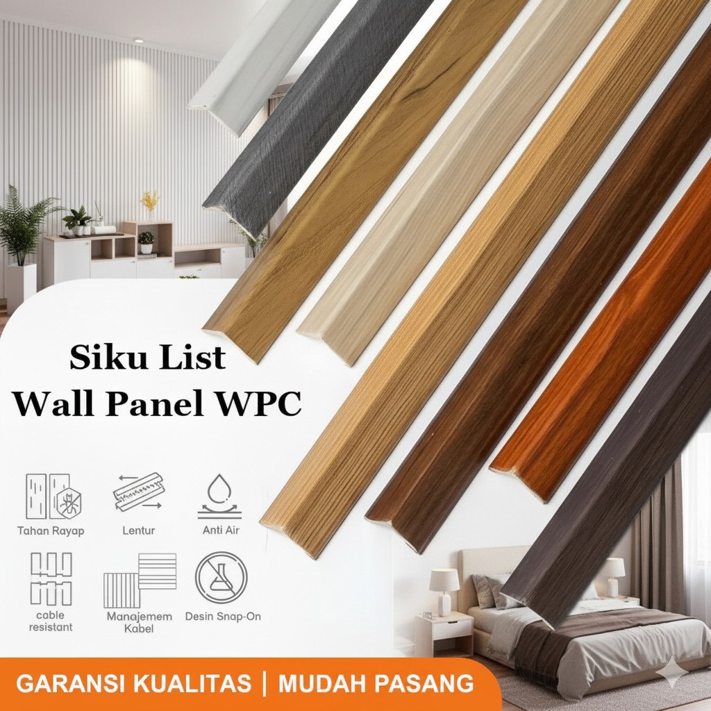 Jual List Sudut Siku L WPC Wallpanel 100cm - List L Siku Penutup WPC ...