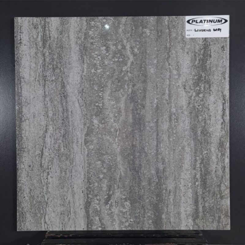 Jual Keramik lantai glossy Platinum Livorno grey rec 50x50 | Shopee ...