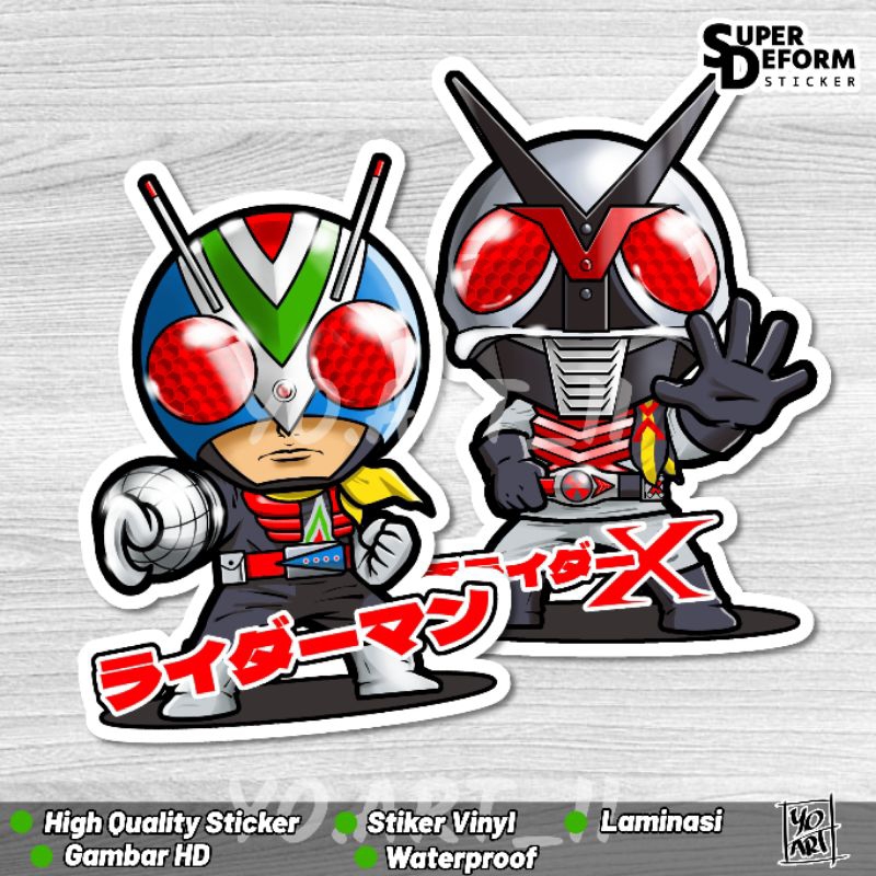 Jual Stiker Set - Showa Kamen Rider (10pcs) | Shopee Indonesia