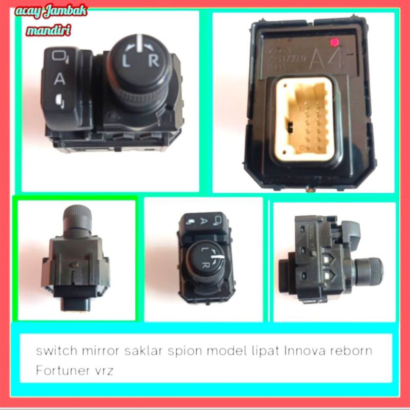 Jual switch retrack motor lipat miror mobil Toyota Innova riborn dan ...