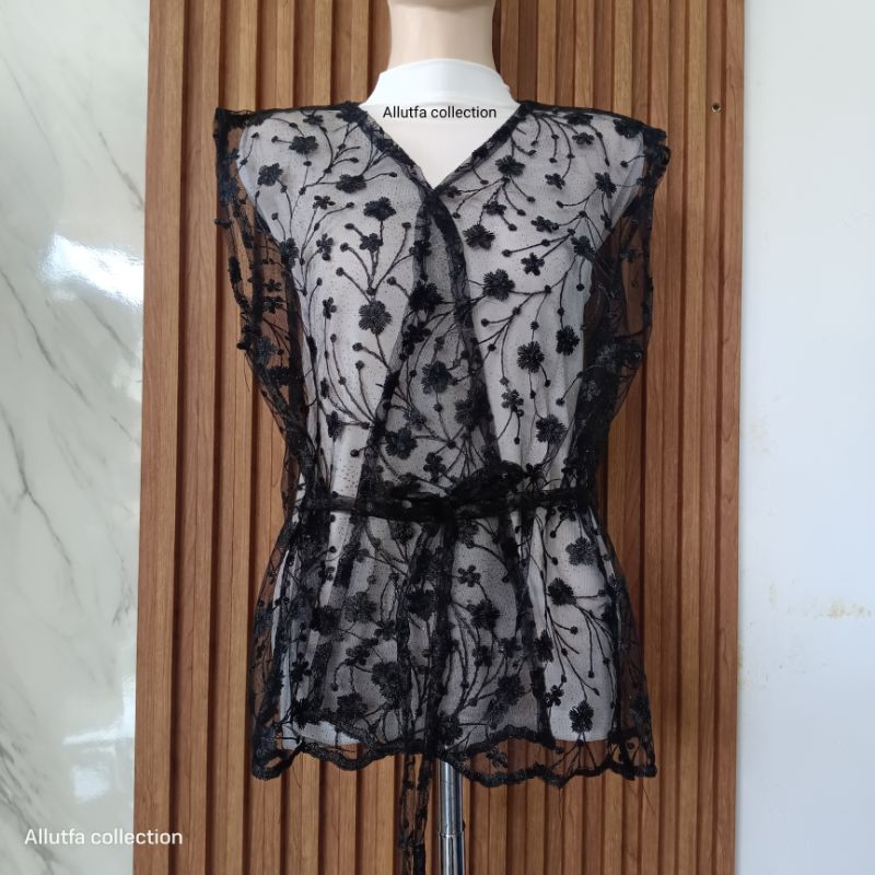 Jual rompi brukat belt vest brukat cape brukat rompi tile cardigan ...