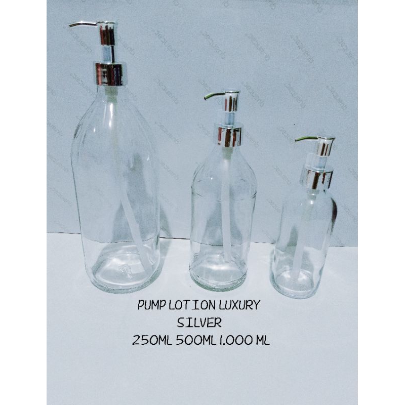 Jual Botol pump lotion luxury botol kaca pump sabun shampo conditioner ...