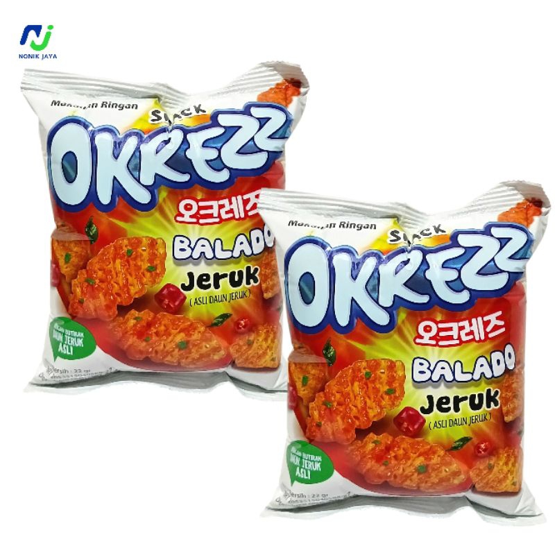 Jual Snack Okrezz Balado Rasa Jeruk Paket 5 Pcs@22g | Shopee Indonesia