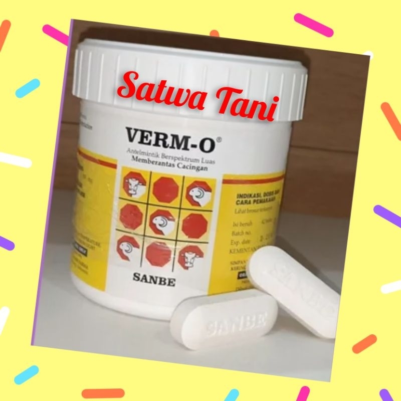 Jual Verm- O 1 bolus obat cacing sapi kuda babi dan kambing | Shopee ...