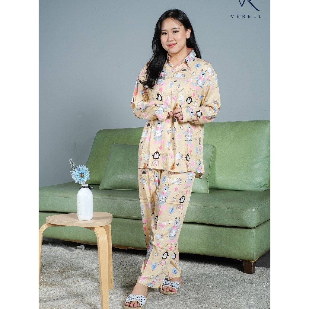 Jual one set setelan piyama pajamas wanita kekinian kemeja baju tidur ...