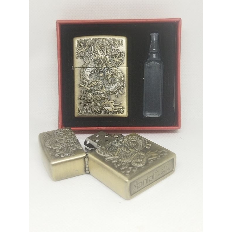 Jual korek api motif naga full set minyak + pipa siap pakai | Shopee ...