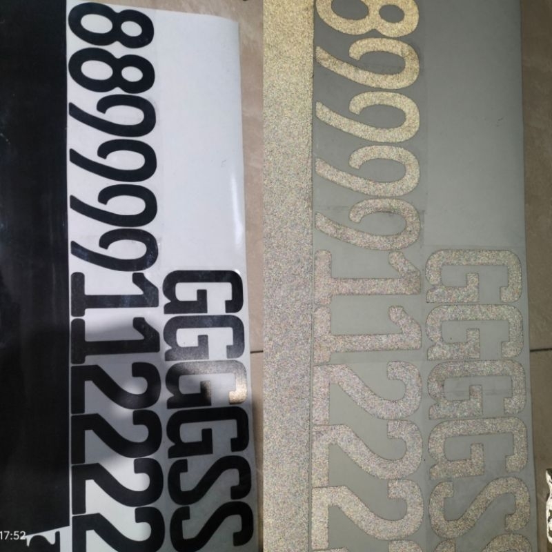 Jual sticker hurup mobil sepasang reflektif (bunglon) | Shopee Indonesia