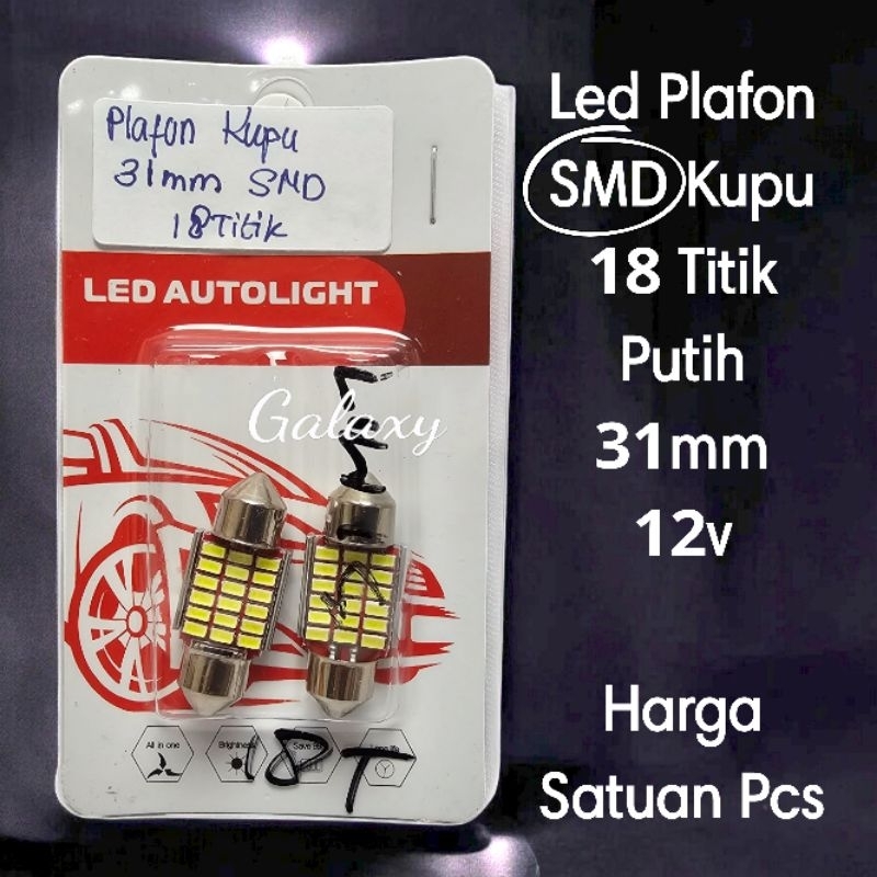 Jual Lampu Kabin Plafon Mobil - KUPU LED Universal 12v - Harga Satuan ...