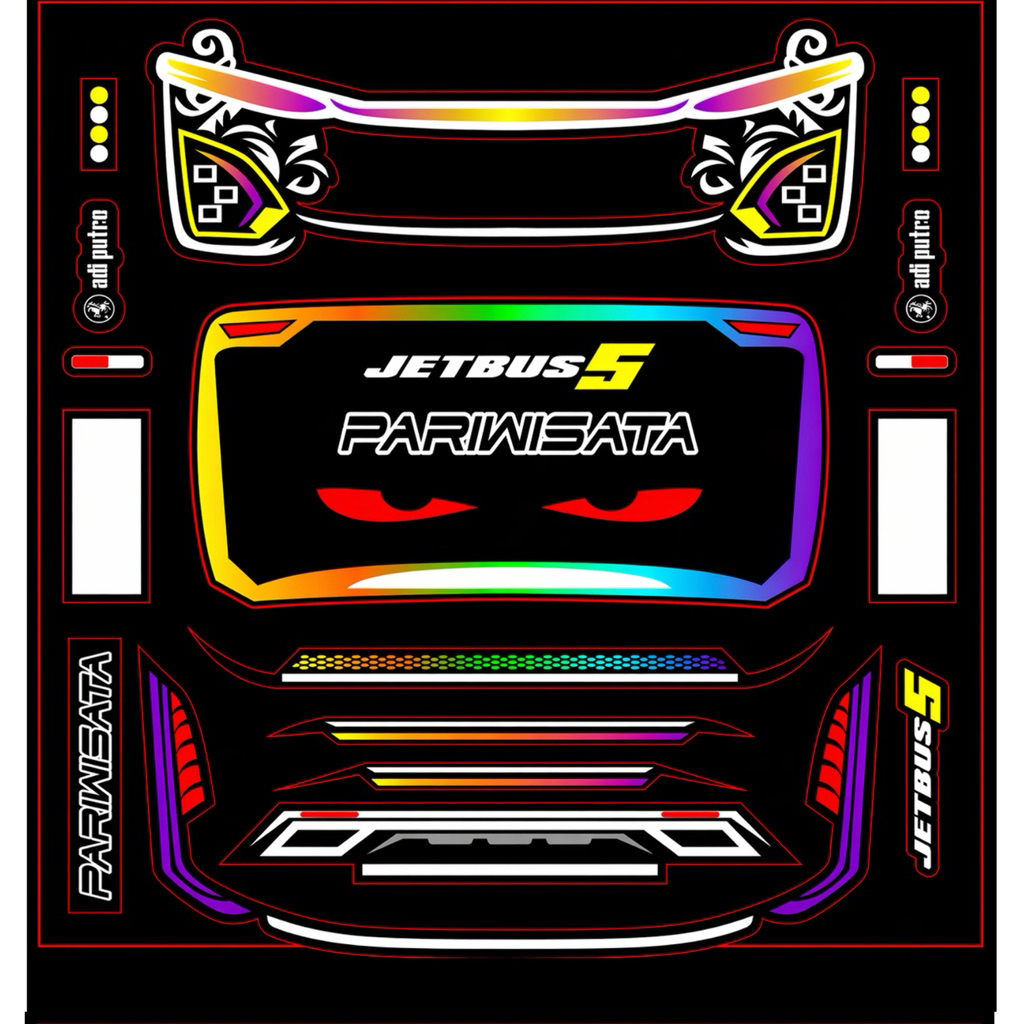 Jual Stiker headlamp miniatur bus lampu Jb3 / Bus RKC | Shopee Indonesia