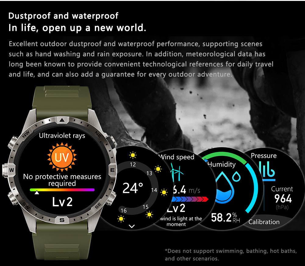 Jual Aolon GT Pro Smart Watch Jam Running Pria Pace Compass 1.6 inch ...