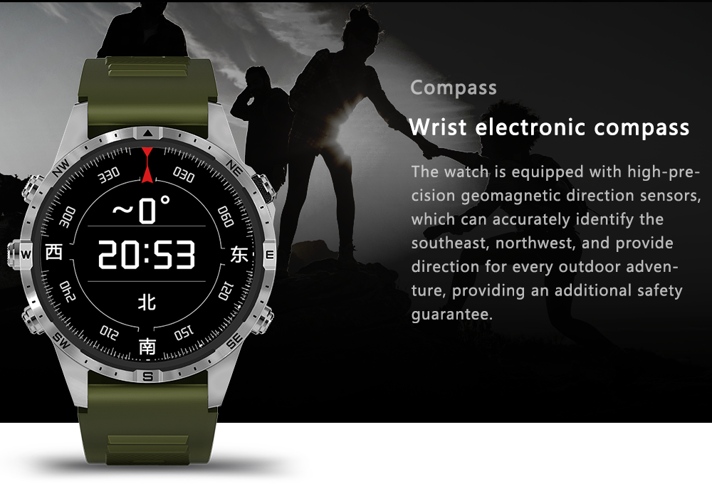 Jual Aolon GT Pro Smart Watch Jam Running Pria Pace Compass 1.6 inch ...