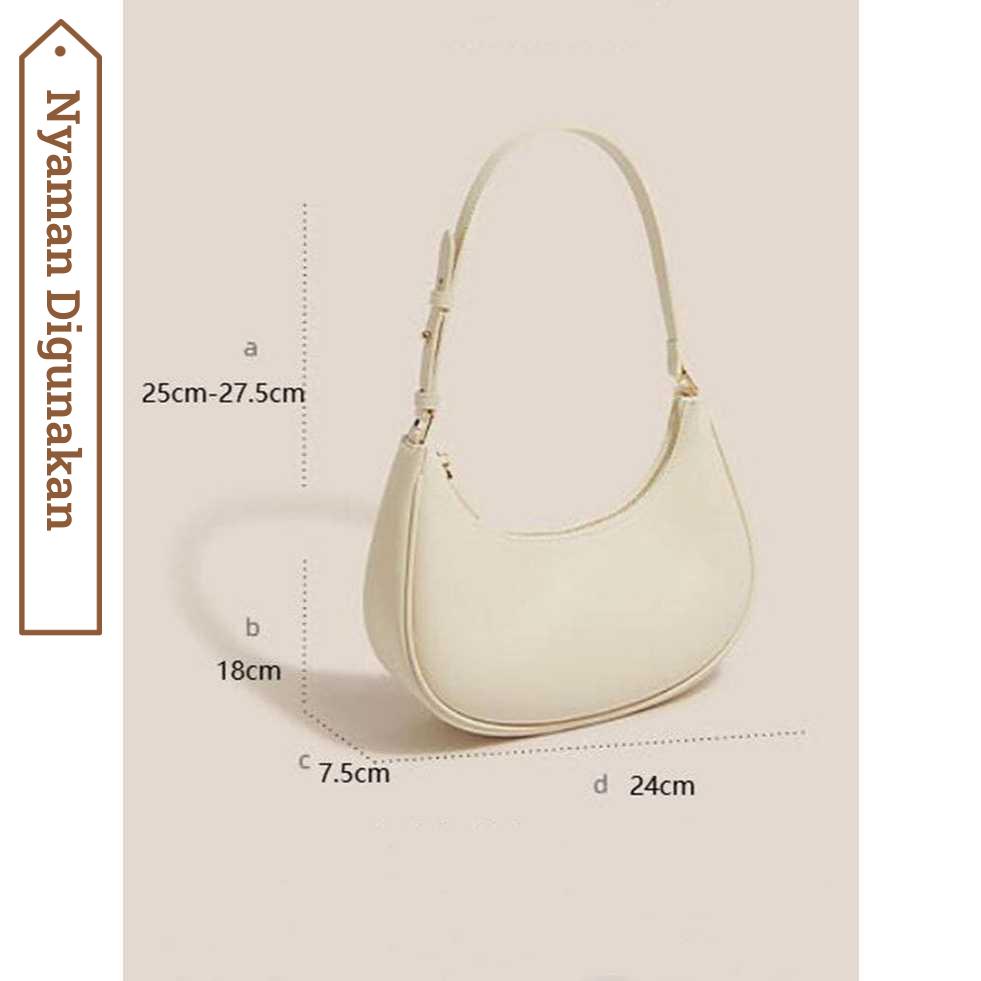 ASP_Tas Bahu Wanita Shoulder Bag Berbahan Kulit Sintetis