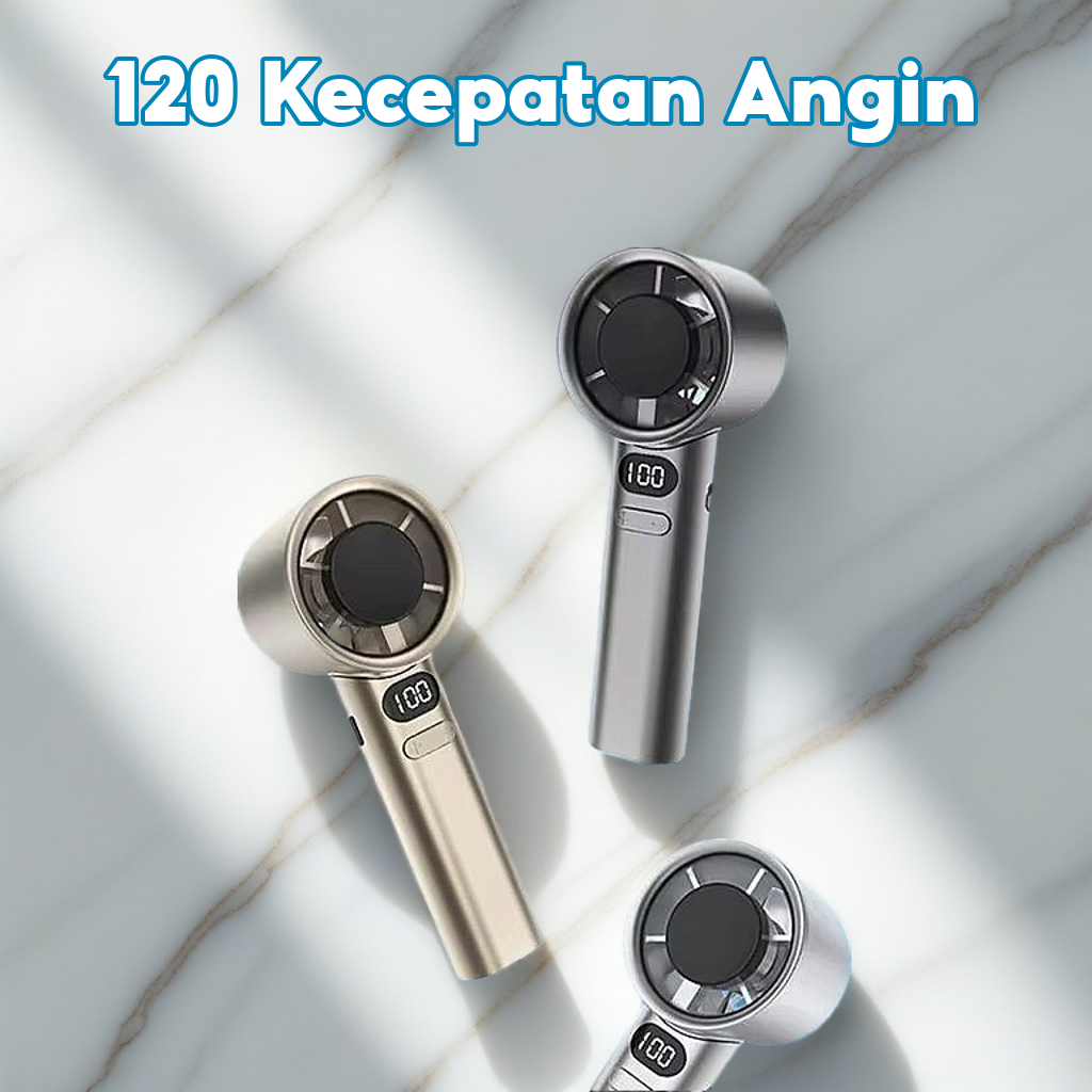 M11 Kipas Angin 120 Gear Wind Digital Display Desktop Fan Adjustable Turbo Kipas Fan USB Mini Fan untuk Olahraga Luar Ruangan Dan Pendinginan Cepat