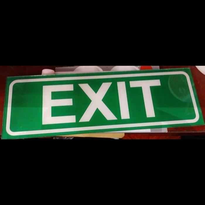 Jual Sign Akrilik K3 Rambu Safety Exit Ukuran 10X30Cm | Shopee Indonesia