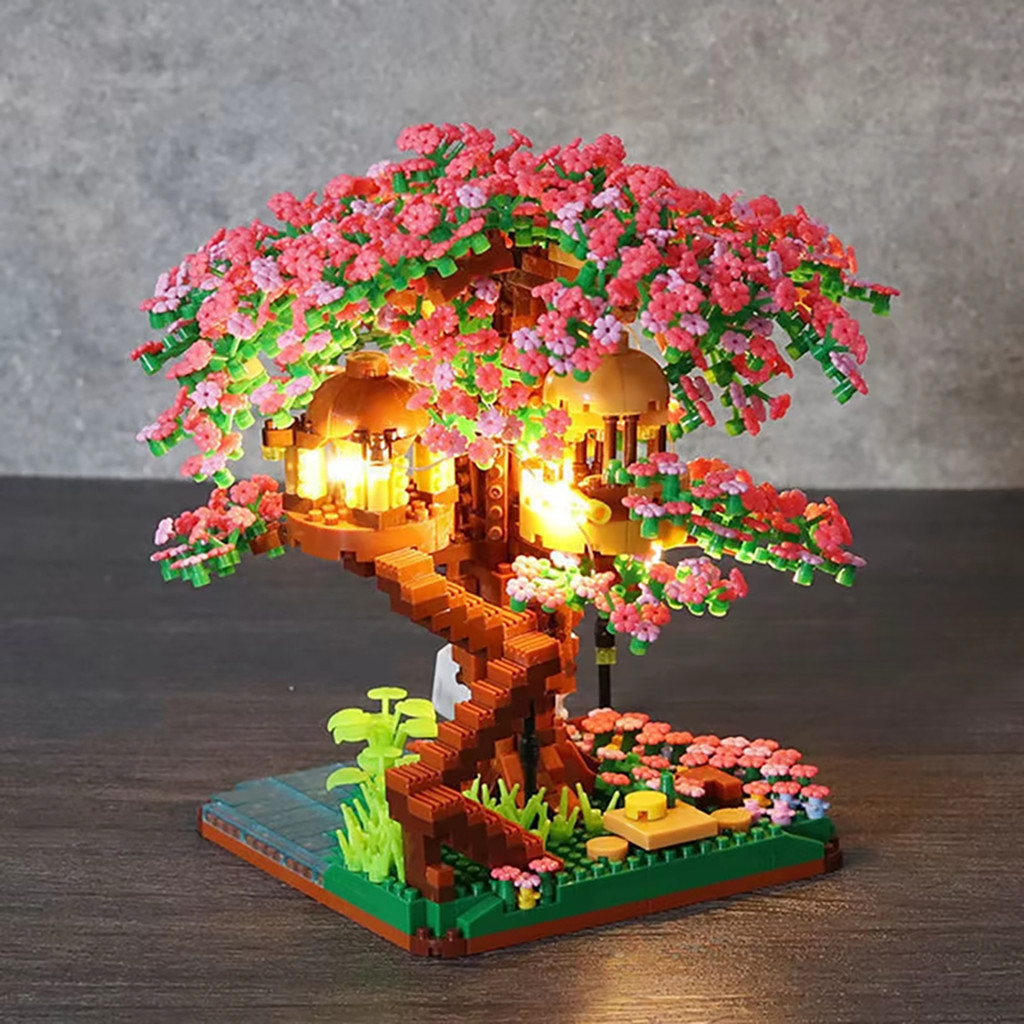 Jual Sakura Tree Micro Blocks with LED Lights - Cherry Blossom ...