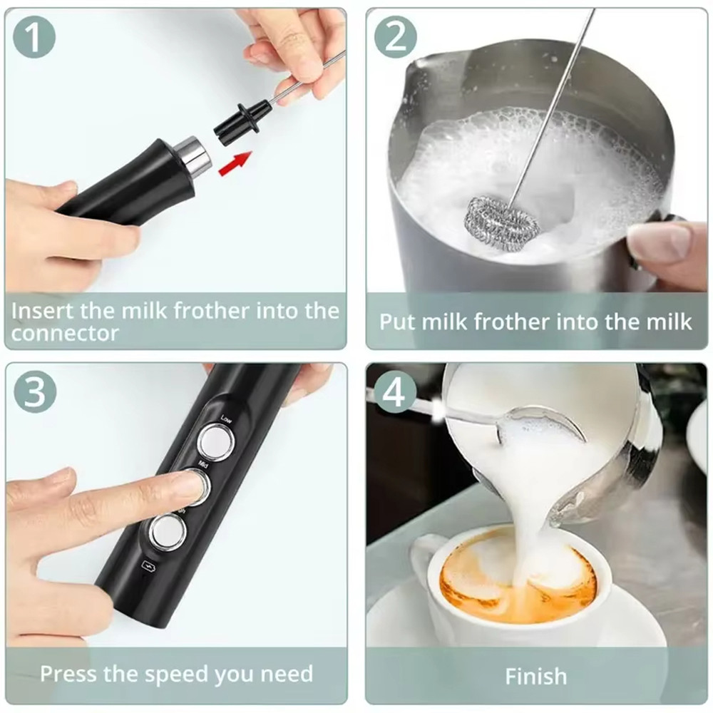 Jual New Model Foaming Machine Egg Stirrer Coffee Milk Frother for Home ...