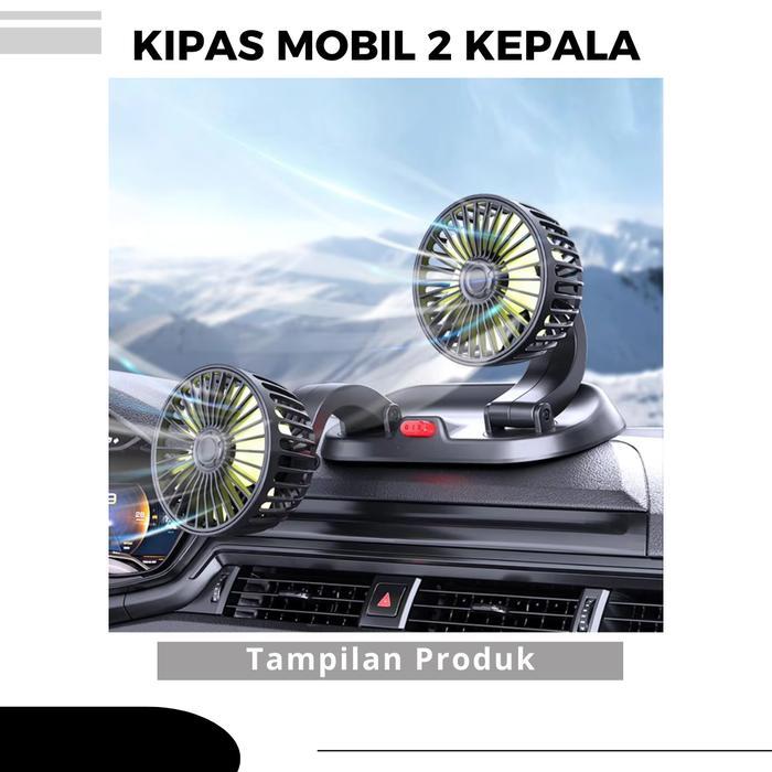 Jual Cuci Gudang Kipas Mobil Double Fan Berputar 360 Derajat Kipas ...