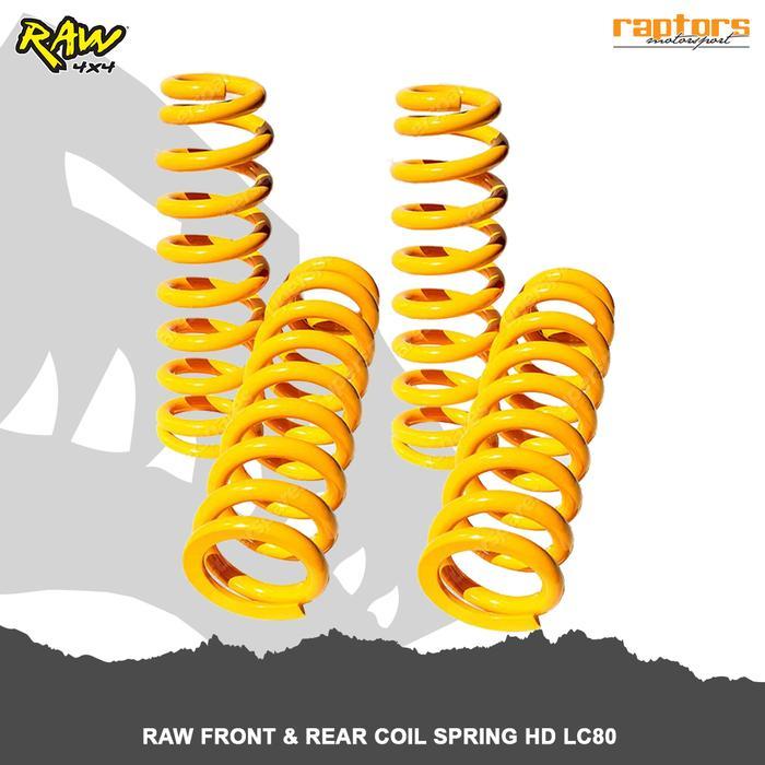 Jual RAW 4x4 Front&Rear Coil Spring Heavy Duty For TOYOTA LC 80 Series ...