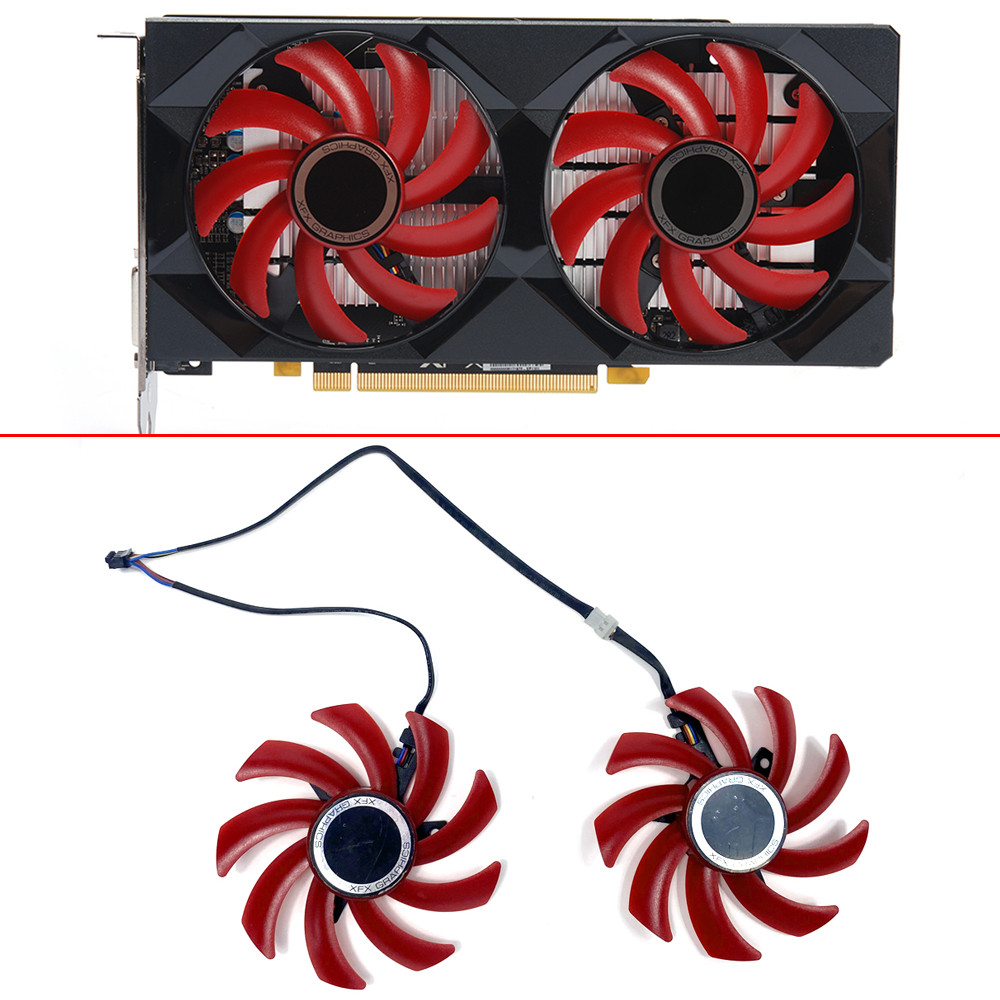 Jual Cooling Fan For XFX RX 550 RX 560 Radeon AMD RX550 RX560 Graphics ...