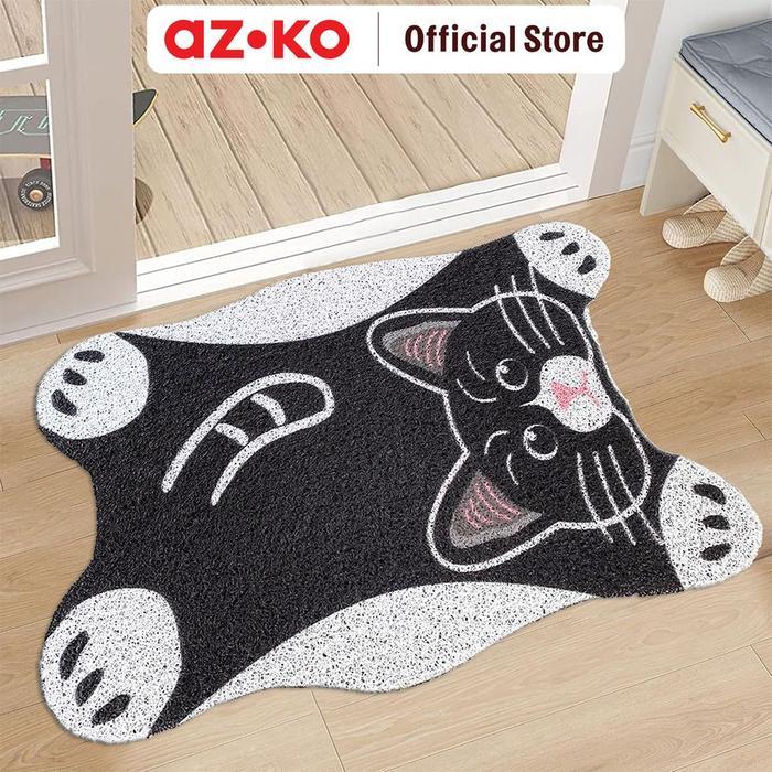 Jual AZKO Kris 40x60 cm Keset Pintu PVC Printed Shape Cat - Hitam Door ...