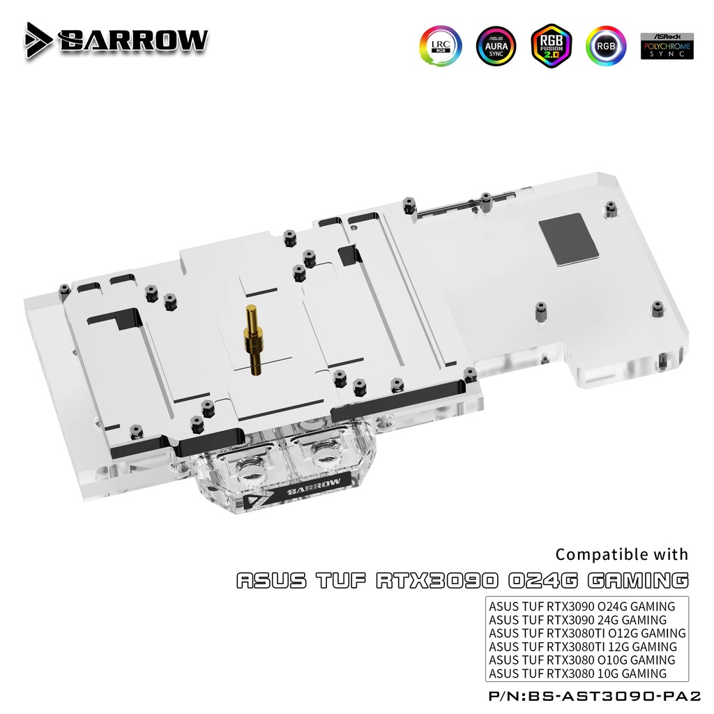 Jual Barrow GPU Water Block VGA Block for ASUS TUF RTX3090 3080 TI ...