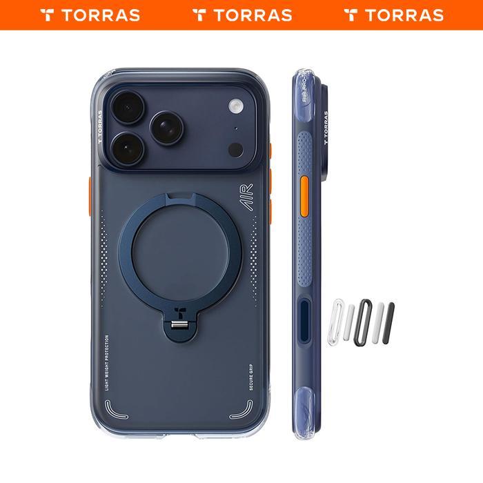 Jual TORRAS Casing 360 Ostand Q3 Air Biru tua untuk case iPhone 17 Pro ...