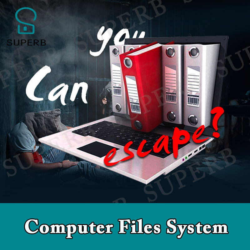 Jual Super escape room prop Computer Files System enter correct ...