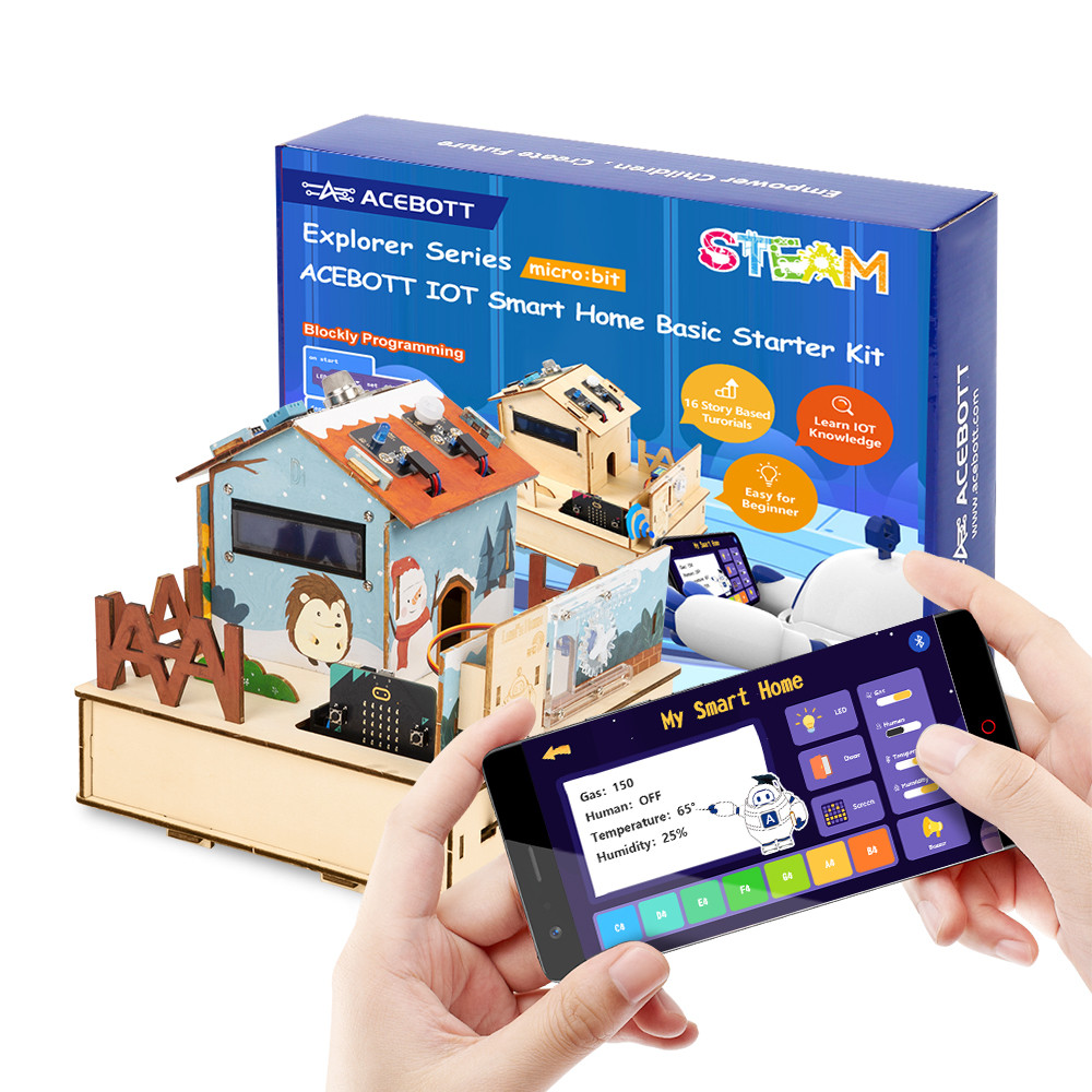 Jual ACEBOTT Learning Kit Microbit Smart Home Automation Projects STEM ...