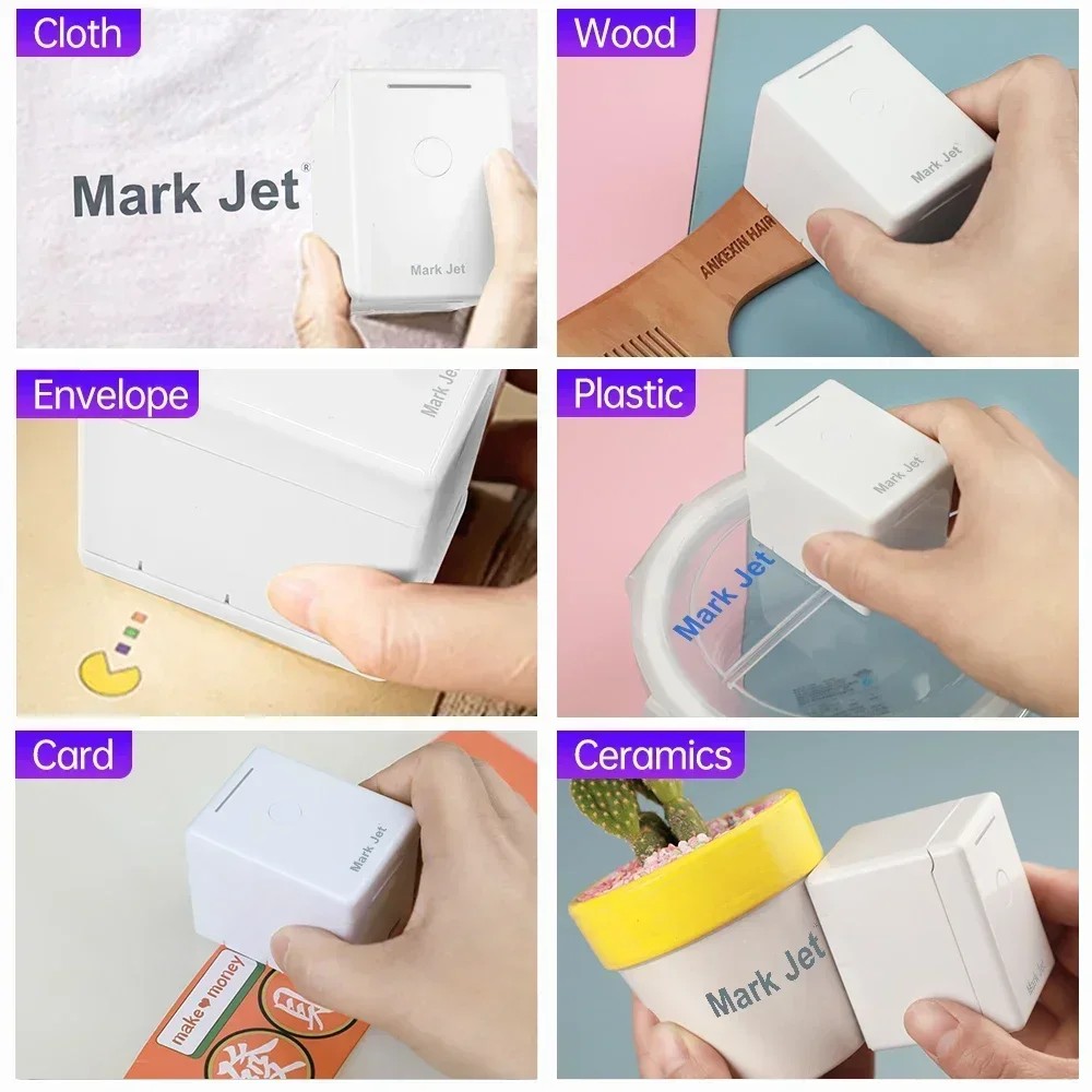 Jual Mark Jet Mini Color Printer Portable Handheld Inkjet Printer Pvc ...