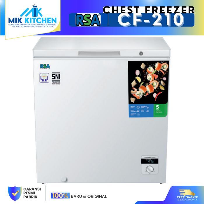 Jual RSA CHEST FREEZER CF-210 / CF 210 / CF210 SNI COMPRESSOR WARRANTY ...