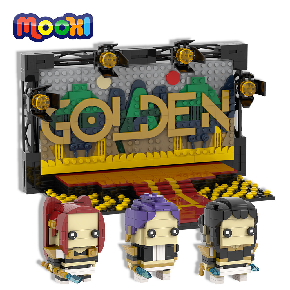 Jual MOOXI MOC Movie Cartoon Anime KPop Demon Hunters Stage Scene Mira ...
